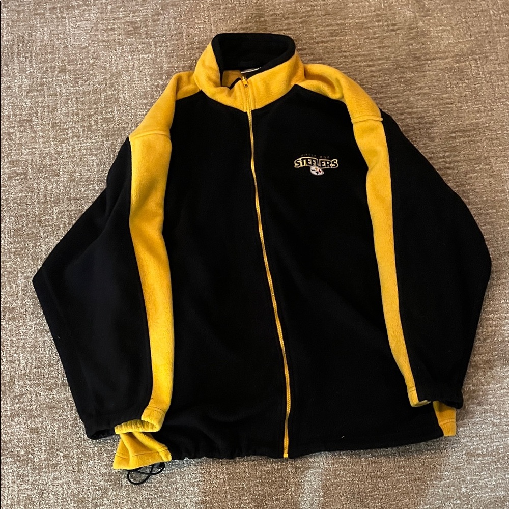 Pittsburgh Steelers Black and Yellow Fleece  Jacket